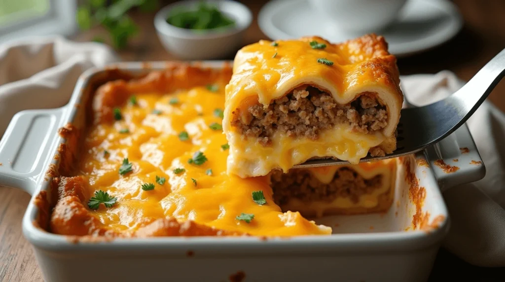 breakfast casserole sausage with crescent rolls