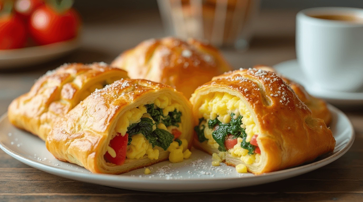 egg puff pastry breakfast